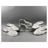 Vtg Handmade Paper-mï¿½chï¿½ Shoes Fila & Converse
