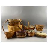 Lot of Handwoven Longaberger Baskets & More