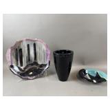 Saskai Bennett Vase & Signed Postmodern Art