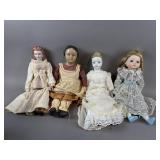 (4) Vintage / Antique Dolls
