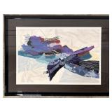 Smadar Levine Signed/# Abstract Art, Framed