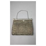 Vintage Wave-Pattern Clutch
