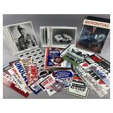 Vintage Earnhardt Autograph, Car Stickers & More