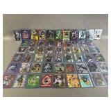Assortment of NFL Cards w/ Protective Covers