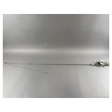 Vintage 5 Ft. Steel Fishing Rod & Reel