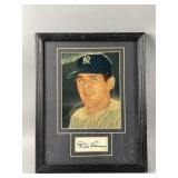Vtg Color Portrait & Signed by NYY Don Larsen