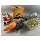 Vintage Christmas Santa, Spooky Flamingos & More