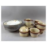 Vtg Mikasa Garden Harvest Plates & Potters Art Set