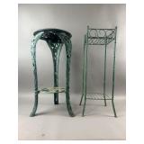 Vintage Two-Tier Cast Iron Plant Stands