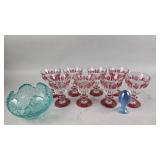 Cranberry Flash, Mid Century Art Glass & More