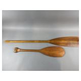 Vintage Wooden Oars