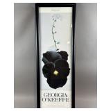 Framed Black Pansy Print By Georgia Oï¿½Keeffe