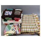 3 Handmade Blankets Crocheted