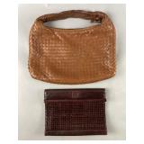 Fendi Leather Clutch & Bottega Veneta Italy Purse