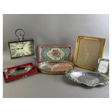 Vtg Home Decor & Vanity Tray Lot