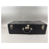 Locked Black Trunk With Contents Inside