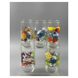Vintage 1982 Smurf Drinking Glasses