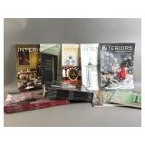 Lot of Interiors & Auction Catalog Magazines