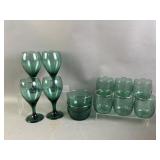 Libby Green Juniper Glasses & Bowls
