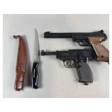 Air Powered BB Pistols & Vintage Normark Knife