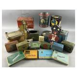 Antique Cigarette Ads, Cigarette Tins & Much More