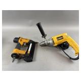 Dewalt DW235 Reversing Drill & Bostitch Nail Gun