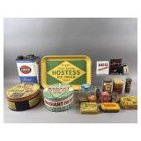 Vintage Advertising Tins - Hostess, Amoco & More