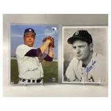 Signed & COA Photos John Hiller & George Kell