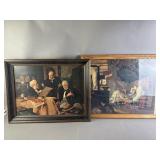 Vtg Framed Painting Prints