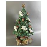 Vtg Fitz and Floyd Aegean Christmas Tree Decor
