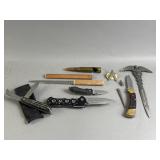 Lot of Folding Knives & More