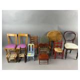 Vintage Doll Chairs Lot of (10) and More