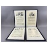 Vintage Framed Flute Sheet Music