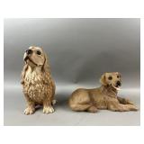 Vintage Honey Brown Cocker Spaniel Statue & More