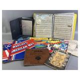 Lot of Vtg Piano Music Books & Binders
