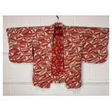 Vintage Japanese Haori Short Kimono in Cotton