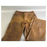 Ralph Lauren Sport Brown Genuine Leather Pants