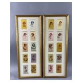 Framed Collage of Antq Old Mill Cigarette Patches