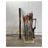 Vtg Wooden Archery Arrows & Crossbows