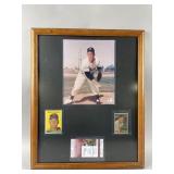 Framed/Signed COA CI Pitcher Bob Lemon