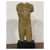 Vtg Plaster/Resin Museum-style Replica Male Torso