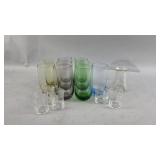 Retro Colored Glass Cups and More