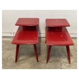 Vtg MC Signed Heywood Wakefield Step End Table