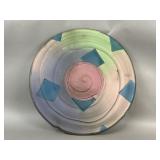 Vintage Postmodern Ceramic Decorative Plate