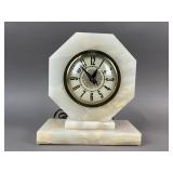 Art Deco-Style Stone Octagonal Table Clock