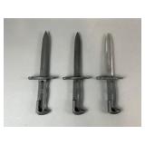 3 Vintage WW2 U.S. M1 Garand Bayonets