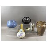 Vintage Signed Larry Laslo Vase & More Ceramic