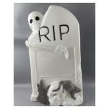 Vtg Halloween Tombstone Blow Mold