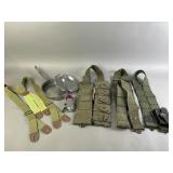WW2 Belts, Mess Pan, Life Preserver Light & More