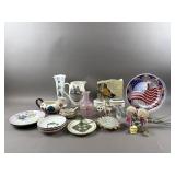 Victorian Hand Painted Vase, Ceramic Roses & More